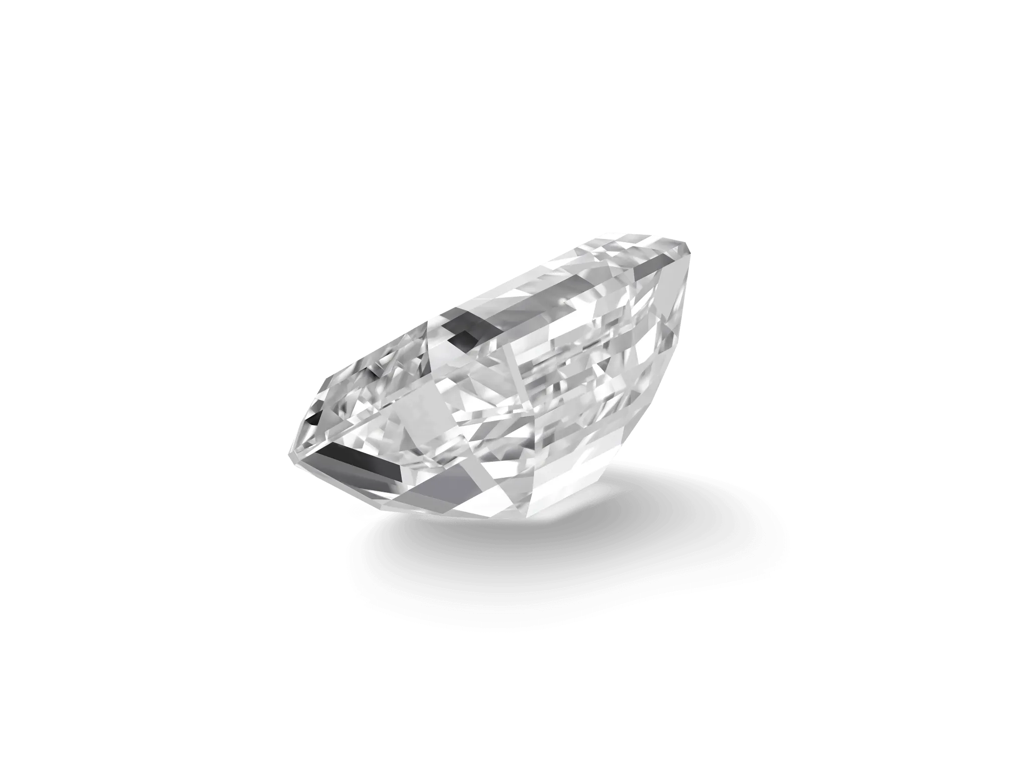 Lab-Grown Loose 2½ct. Emerald Cut Diamond | White