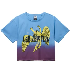 Led Zeppelin Crop Top T Shirt - Icarus