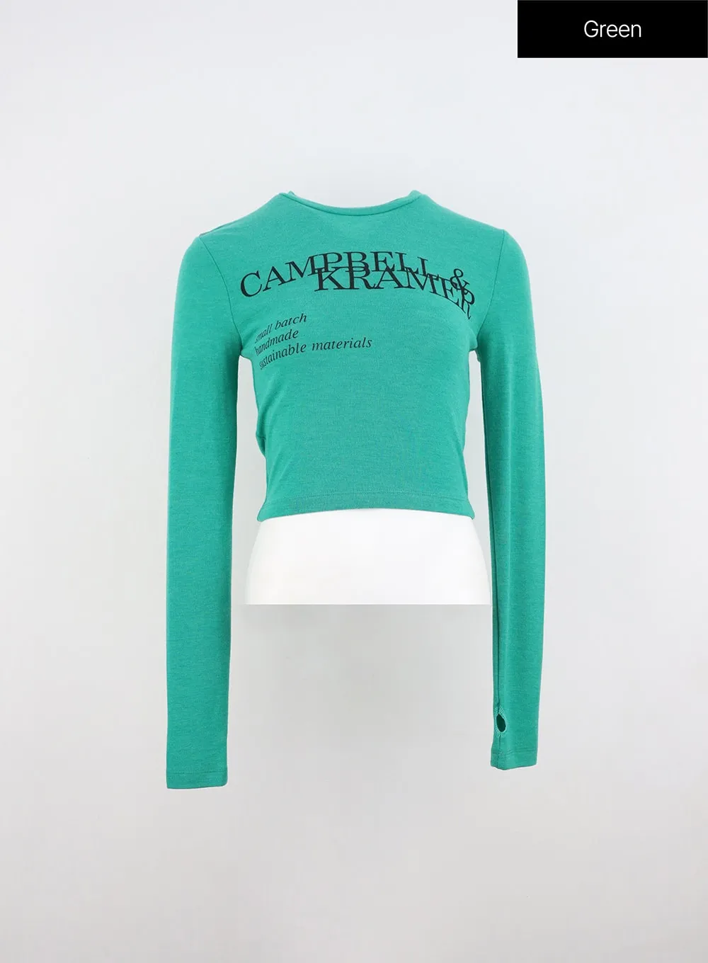 Lettered Round Neck T-Shirt IO317