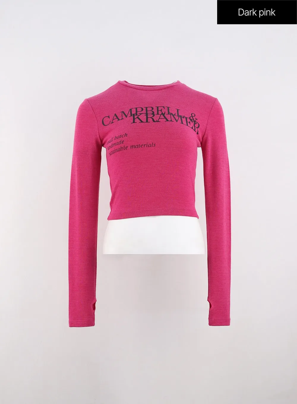 Lettered Round Neck T-Shirt IO317
