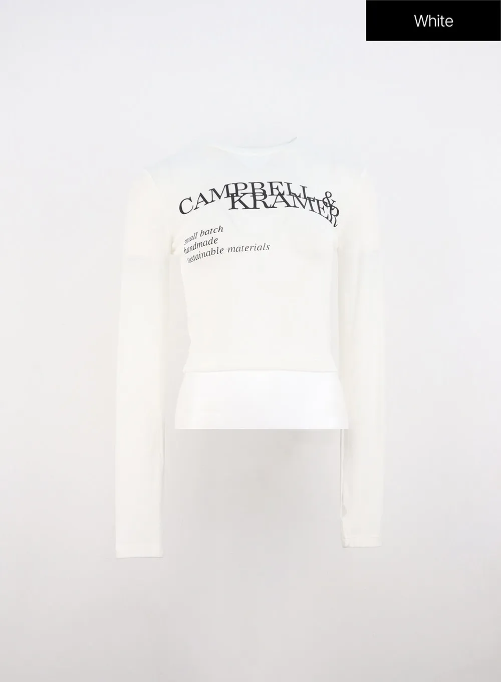 Lettered Round Neck T-Shirt IO317