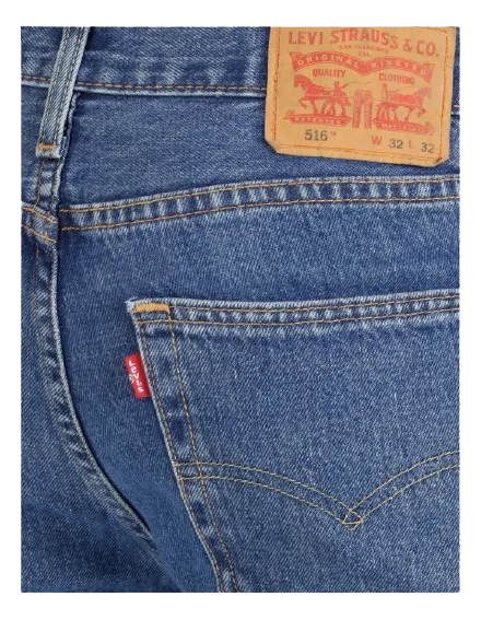 Levis 516 Red Tab Jean - Regular Fit - Stonewash