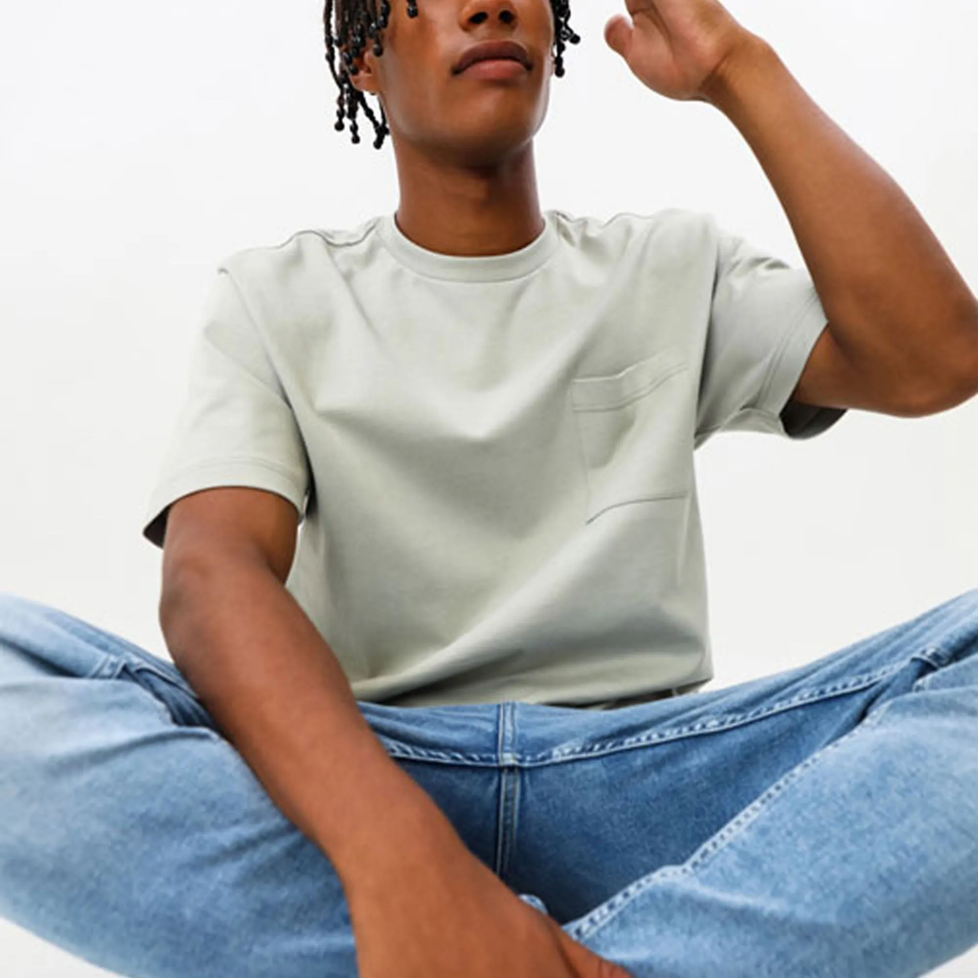 LF - Men 'Light Blue' Premium Comfort Skinny Fit Jeans DM693
