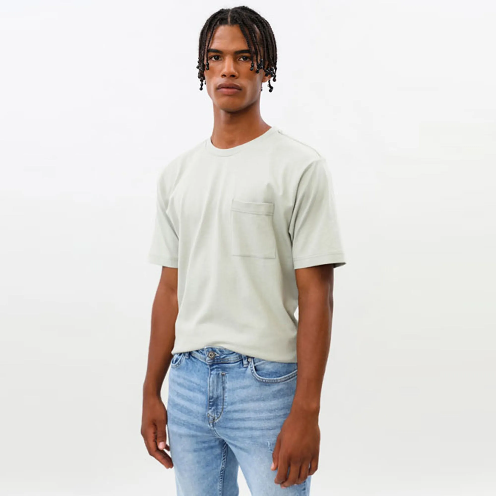 LF - Men 'Light Blue' Premium Comfort Skinny Fit Jeans DM693