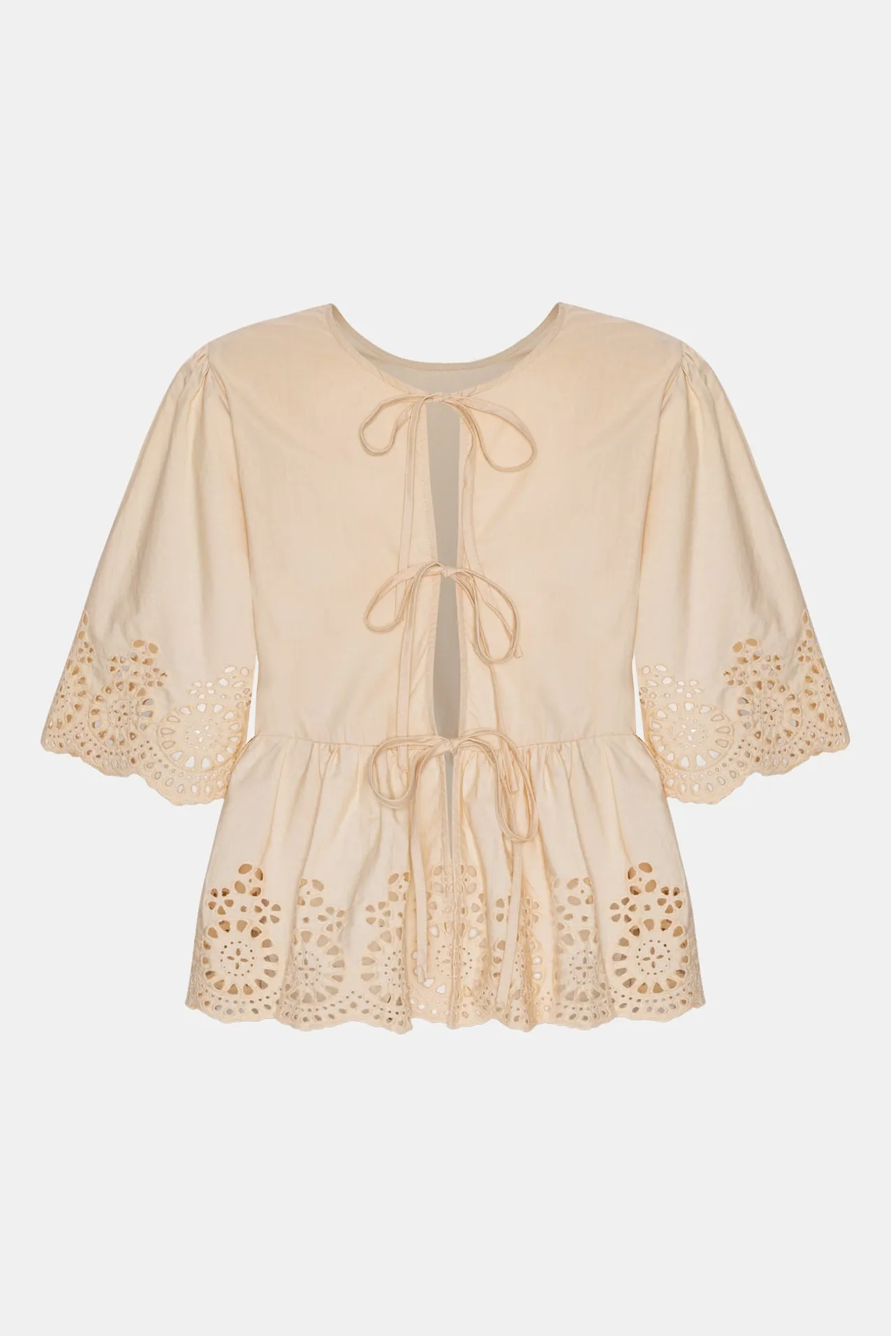 LulaIC Top - Beige Broderi