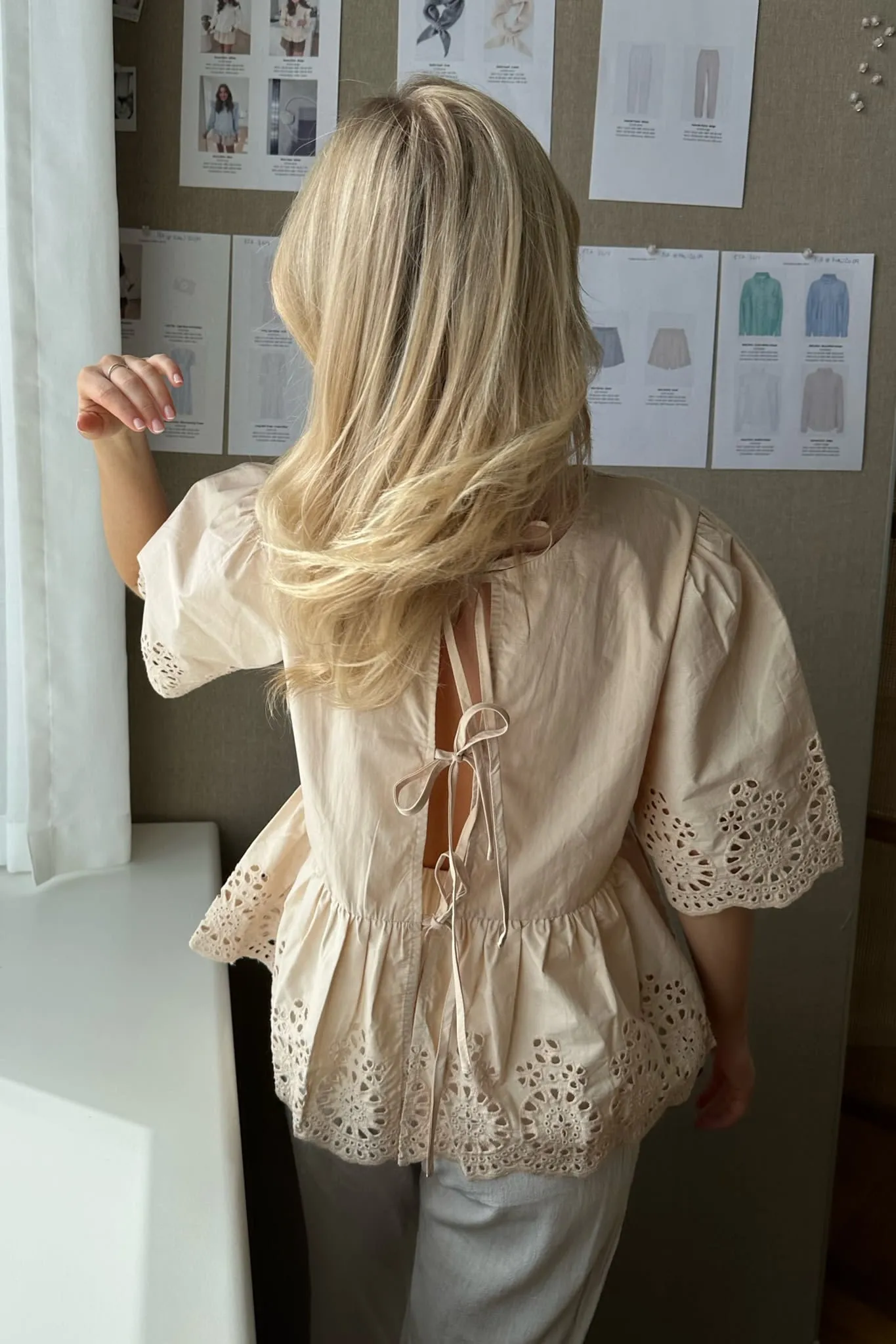 LulaIC Top - Beige Broderi