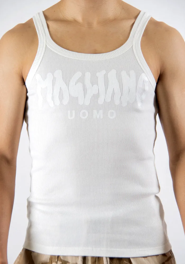 MAGLIANO MAXMTS01JY01 LOGO TANKTOP DIRTY WHITE