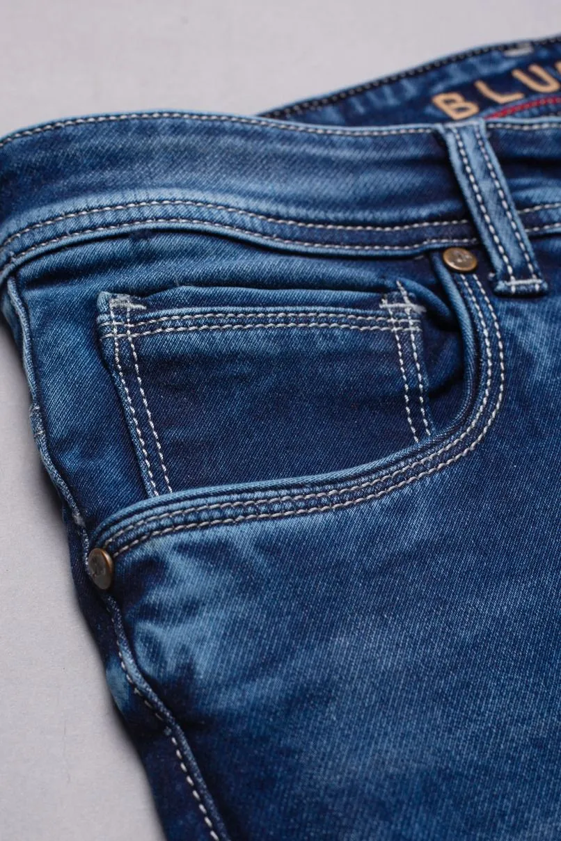 Medium Blue - Denim Jeans - Stain Proof