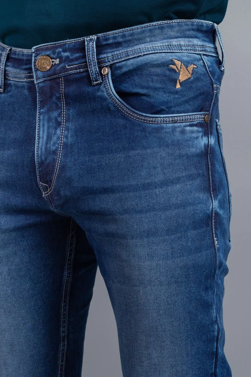 Medium Blue - Denim Jeans - Stain Proof