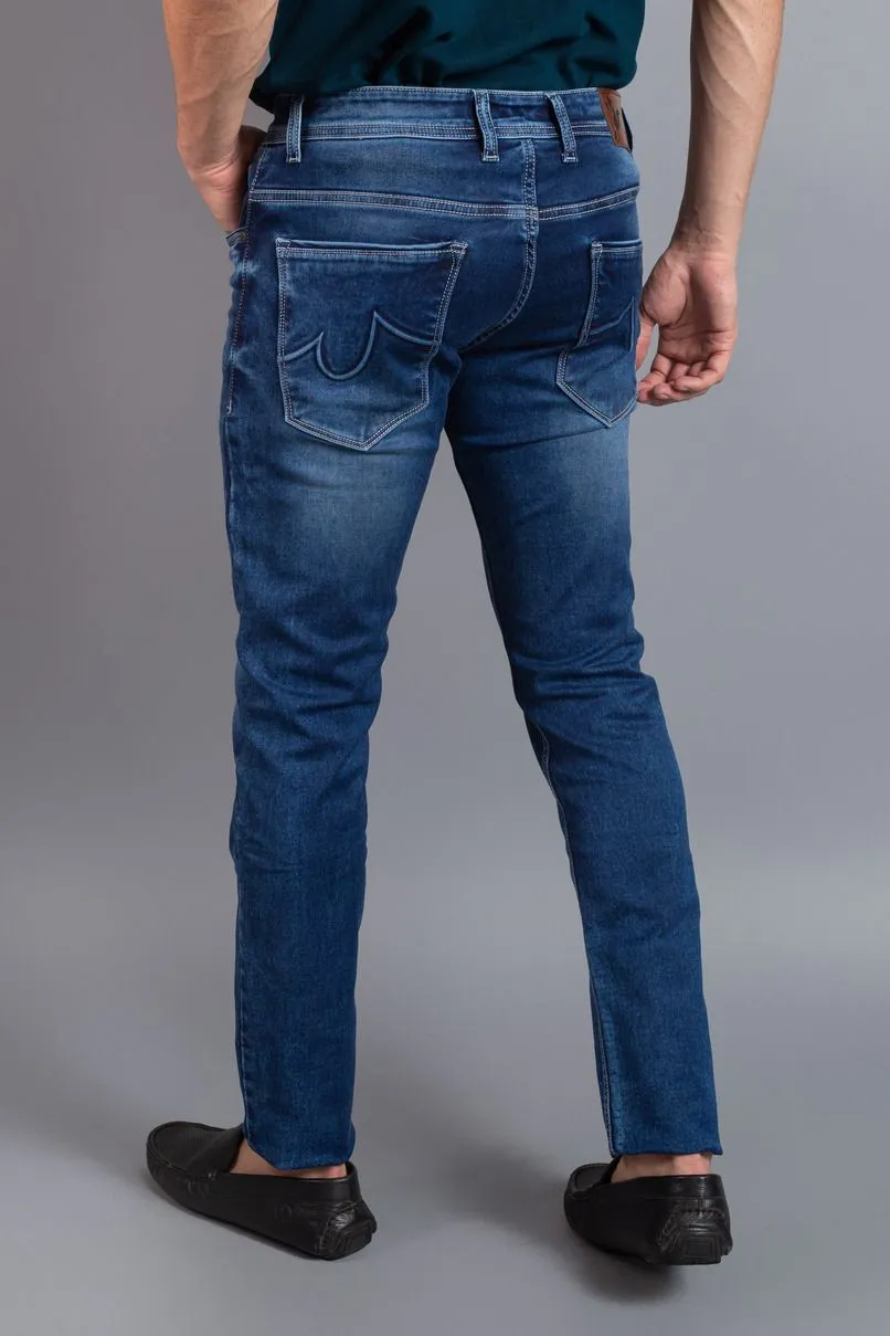 Medium Blue - Denim Jeans - Stain Proof