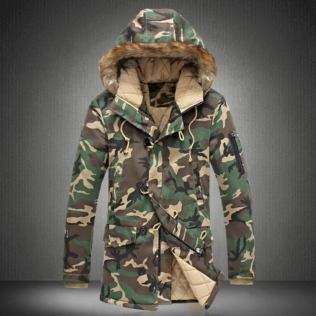 Men Thick Camouflage Jacket