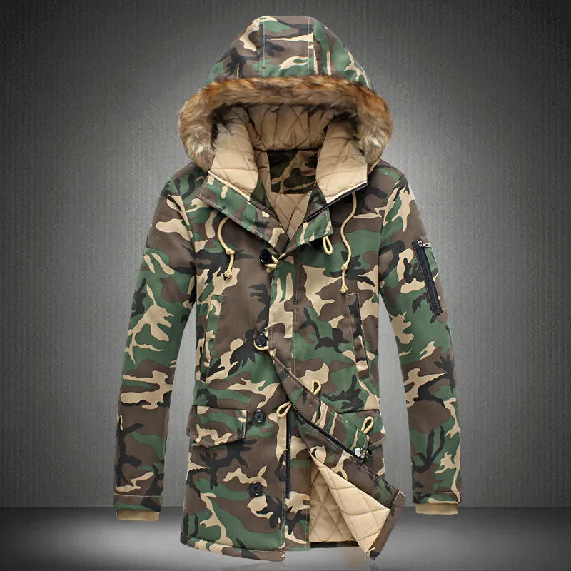 Men Thick Camouflage Jacket