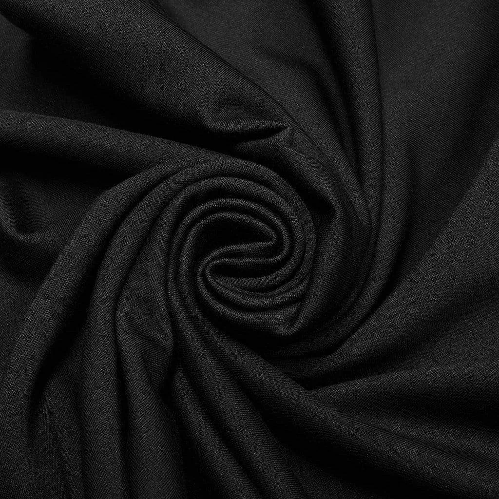 Men's Gothic Ripped Double-layer Splice Black Shirt