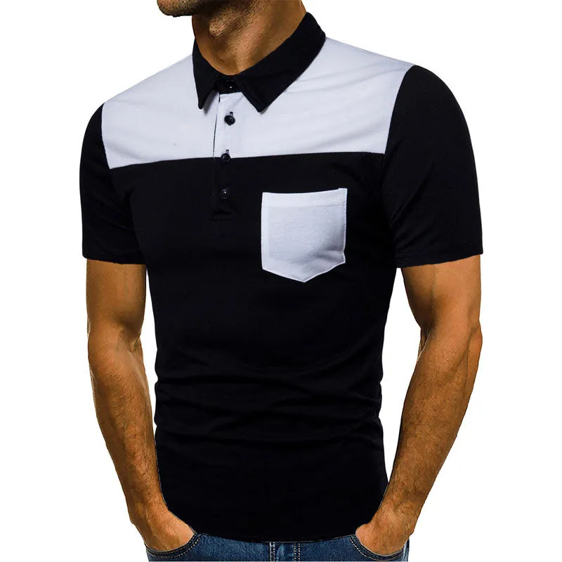 Men's Polo Turn-Down Collar Short Sleeve Top