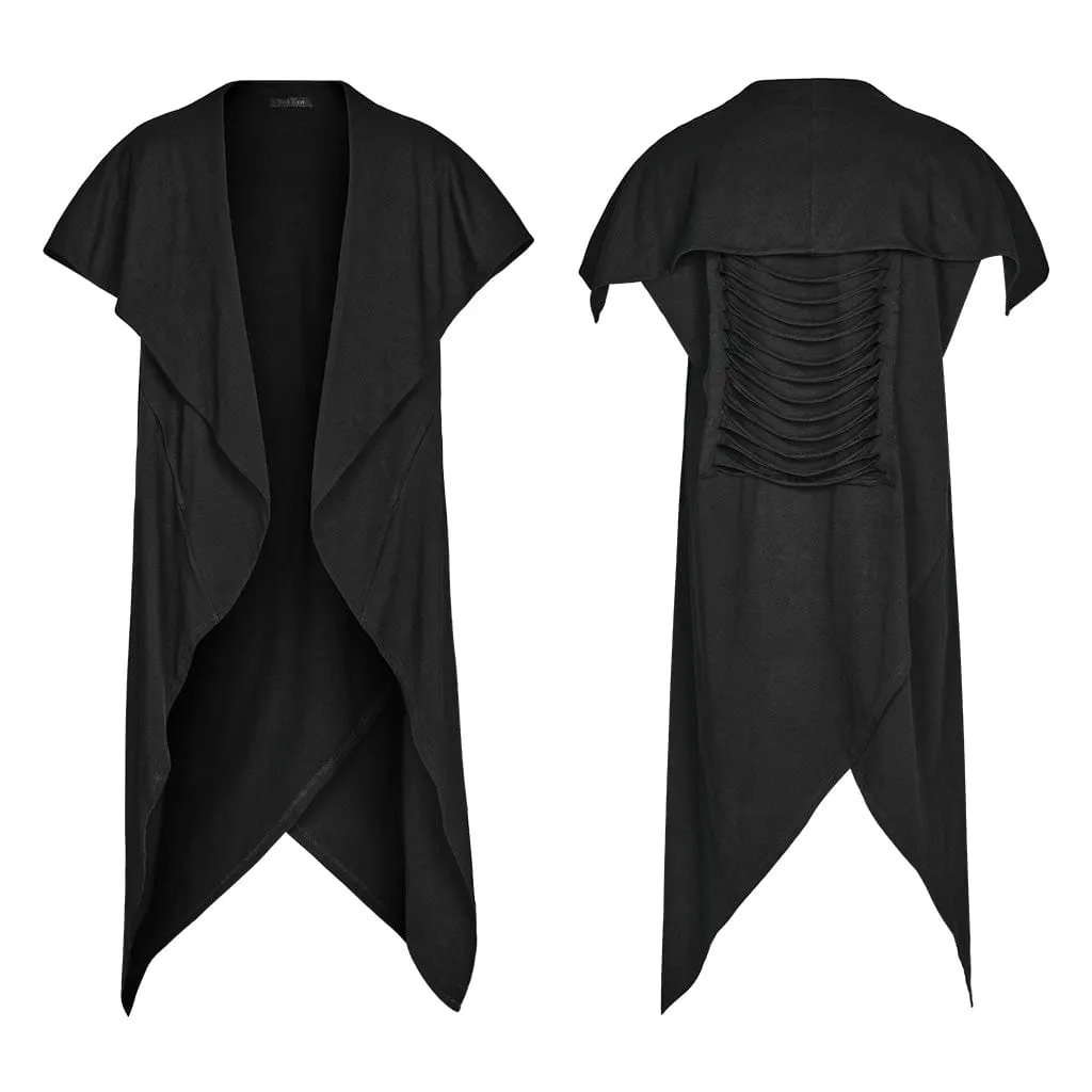 Men's Punk Irregular Ripped Casual Vest