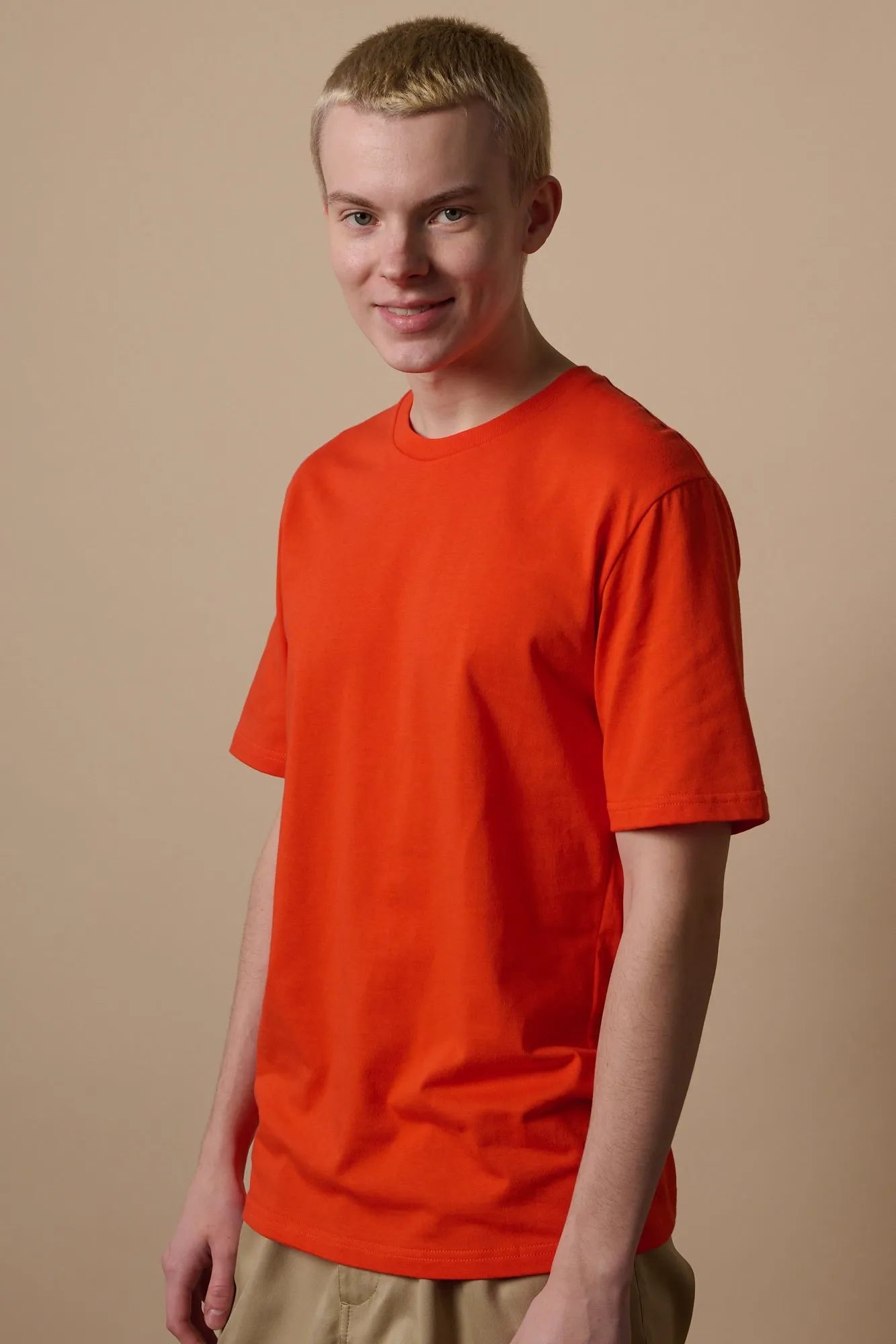 Men's Short Sleeve T Shirt Flame Red
