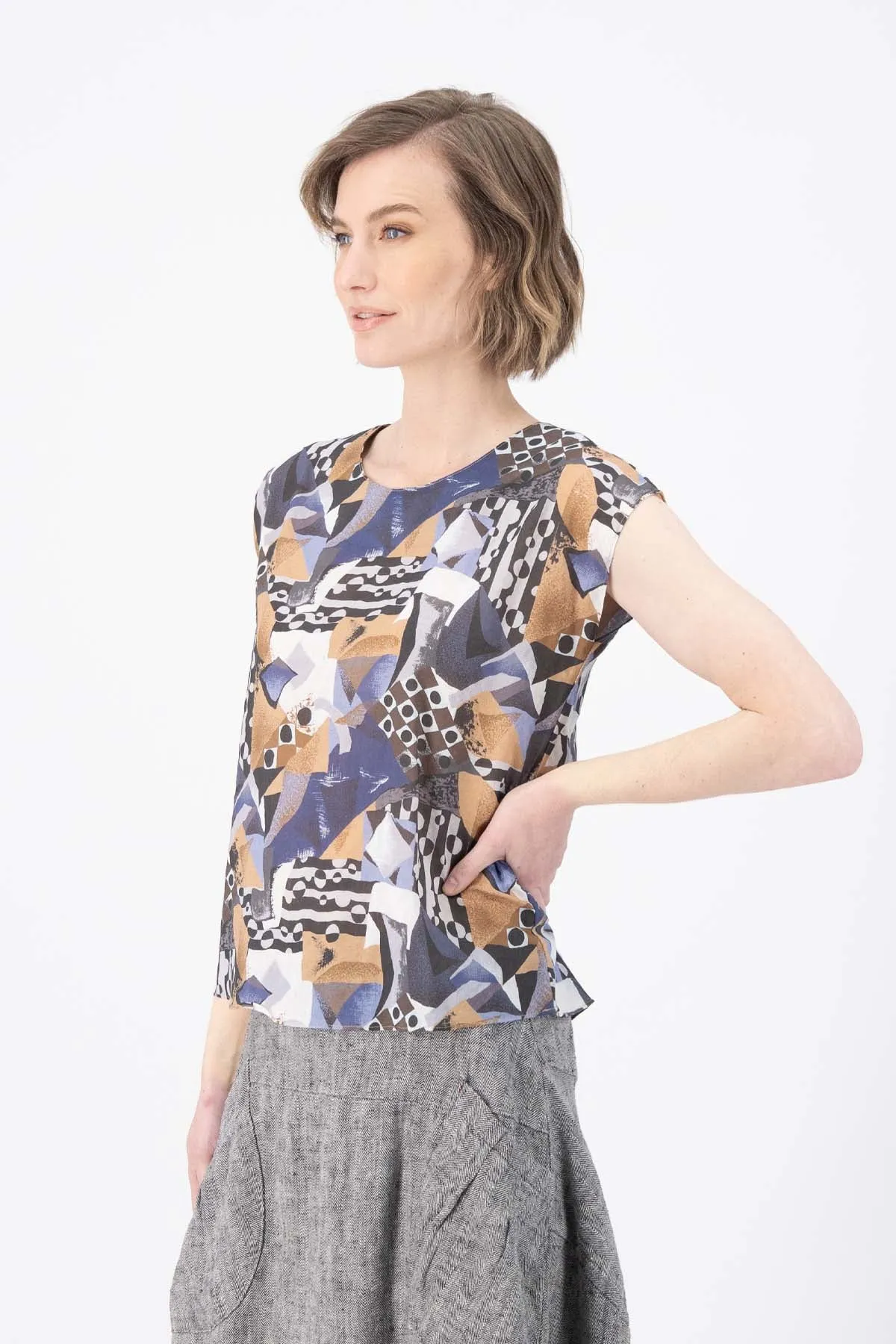 Mezclar Tee in Seersucker