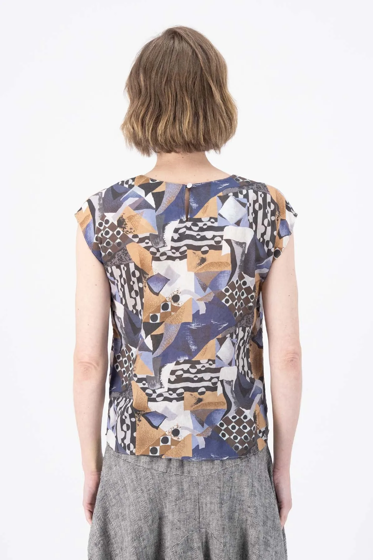 Mezclar Tee in Seersucker