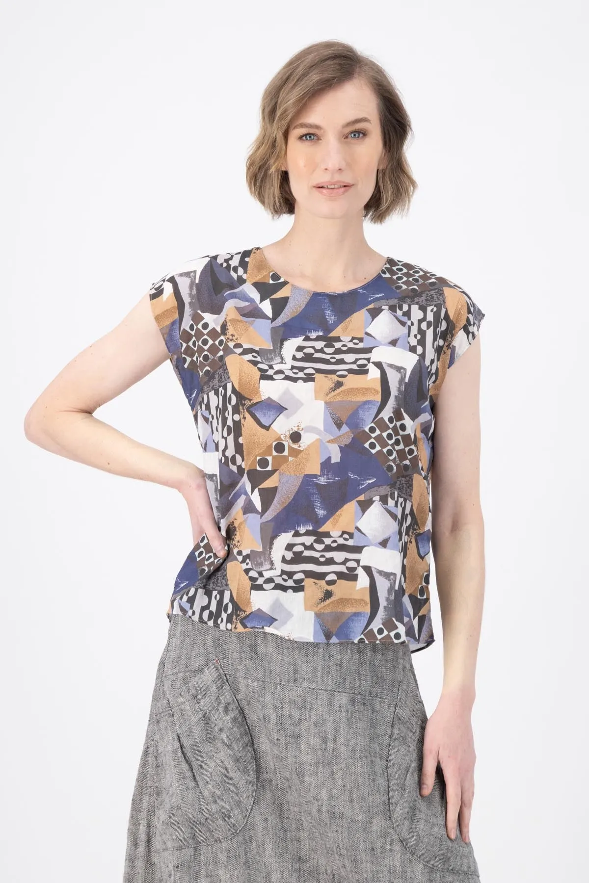Mezclar Tee in Seersucker