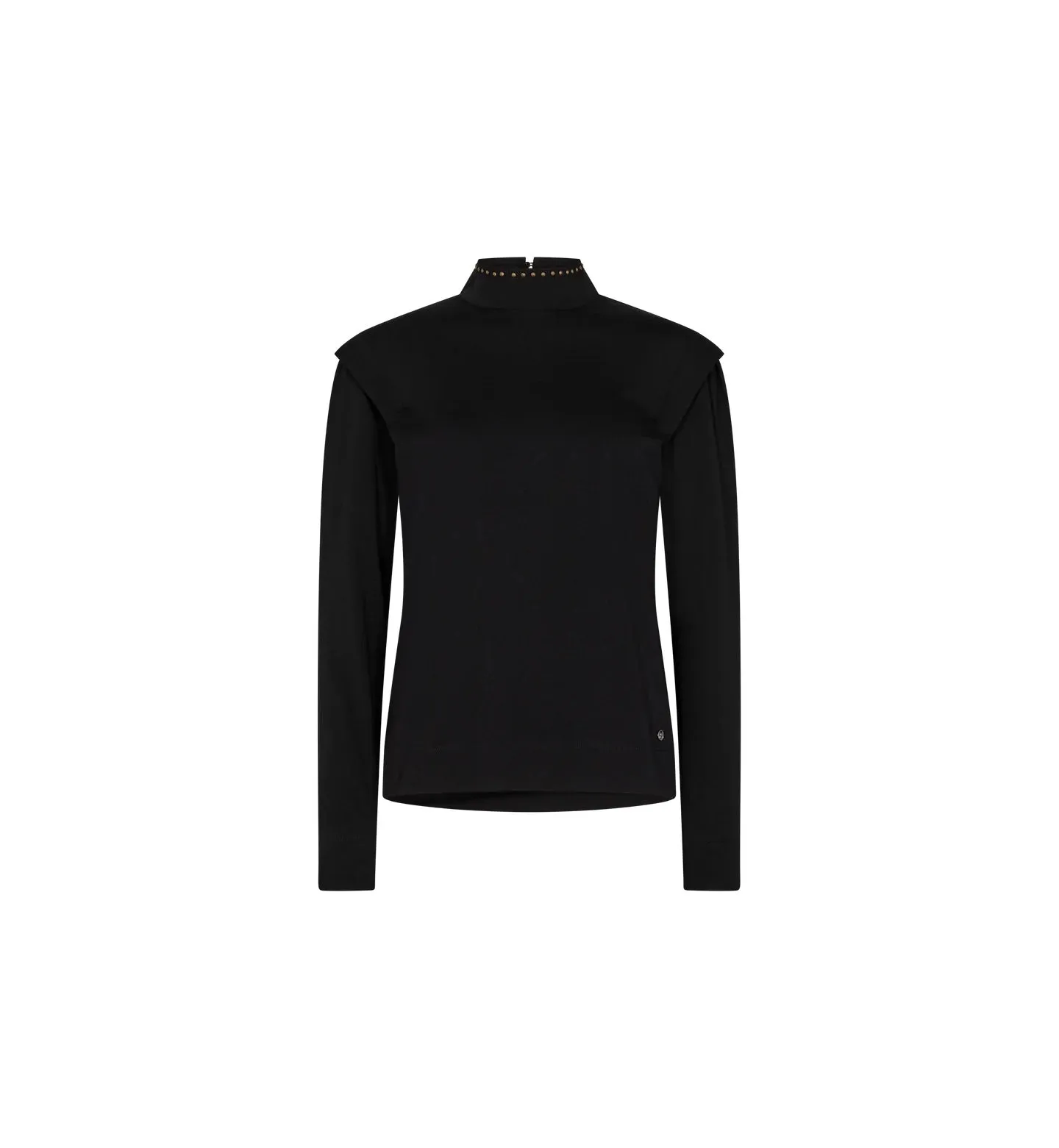 Mos Mosh Noni Black Gold Stud Top