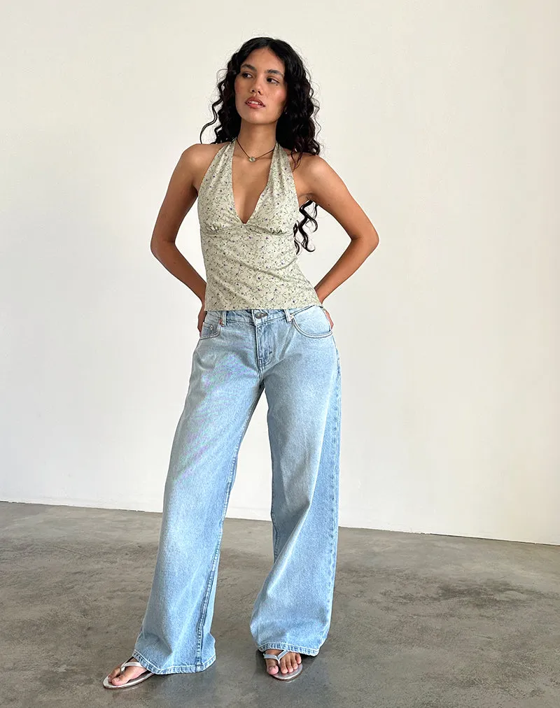 Nandu Halterneck Top in Parma Violet