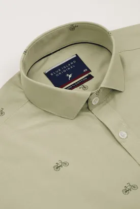 Olive Cycle Print -Full-Stain Proof