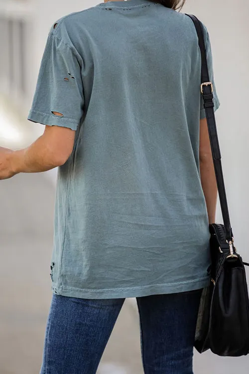 Only For You Graphic Short Sleeve Top - 6 Colors