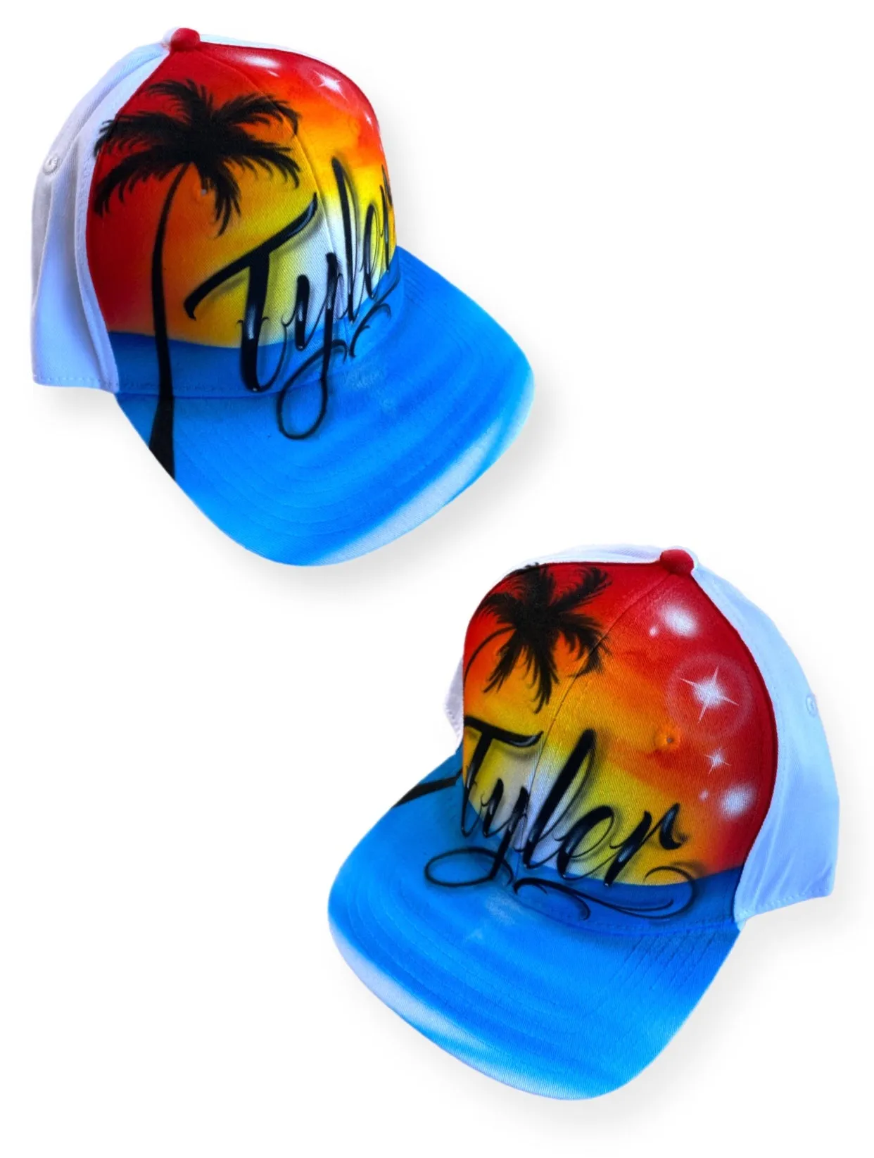 Paradise Sunset Script Snapback
