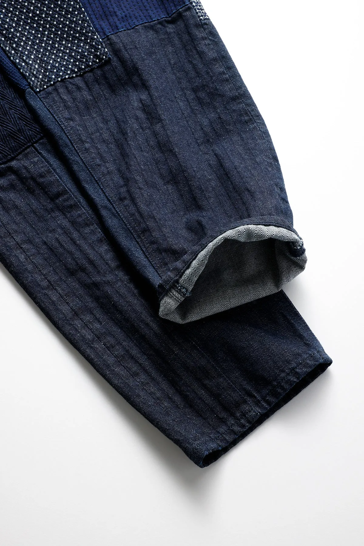 PATCHWORK PANTS RINSE