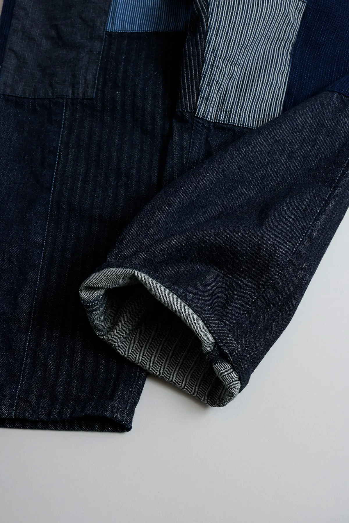 PATCHWORK PANTS RINSE