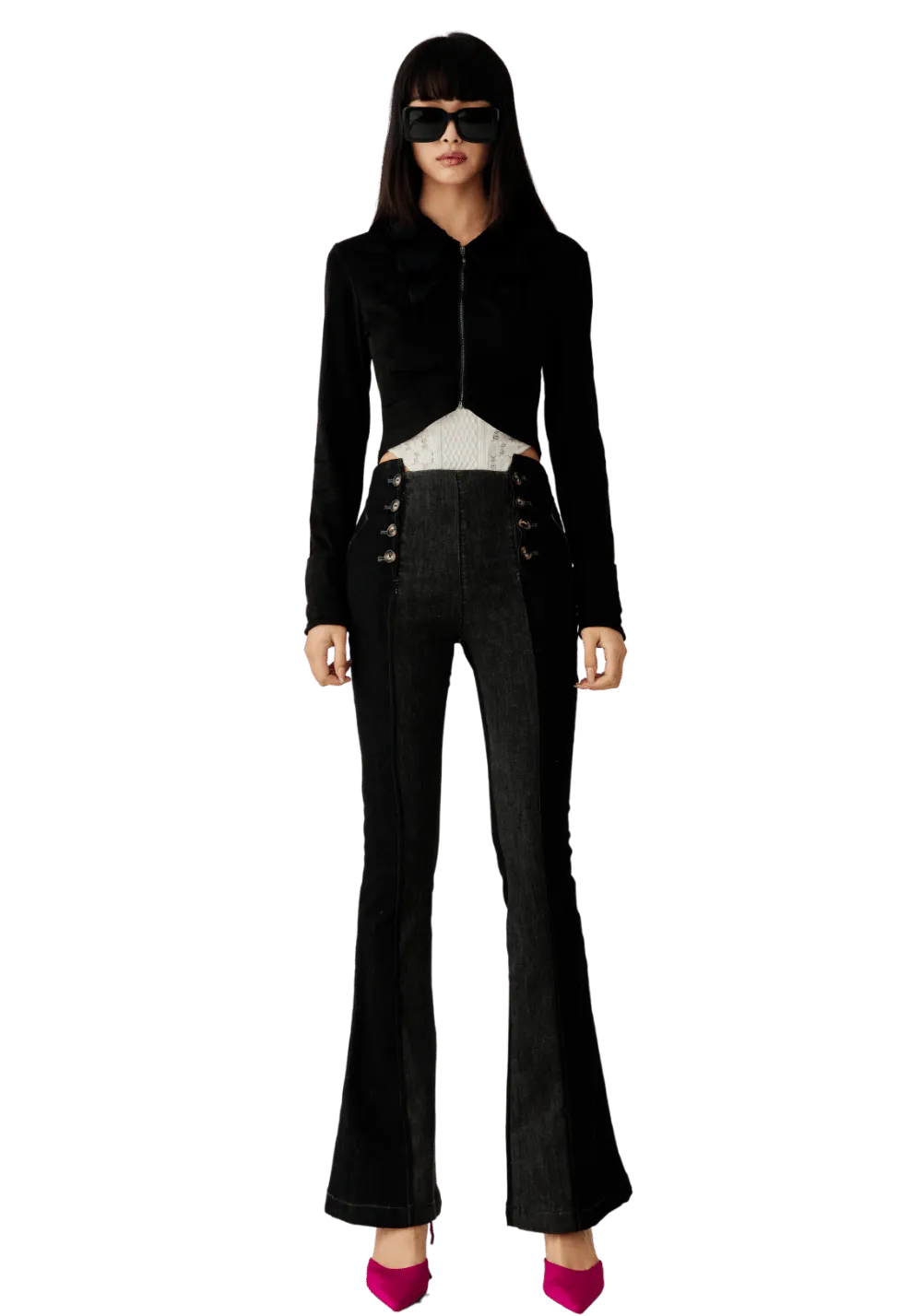 Patchwork Polo Shirt