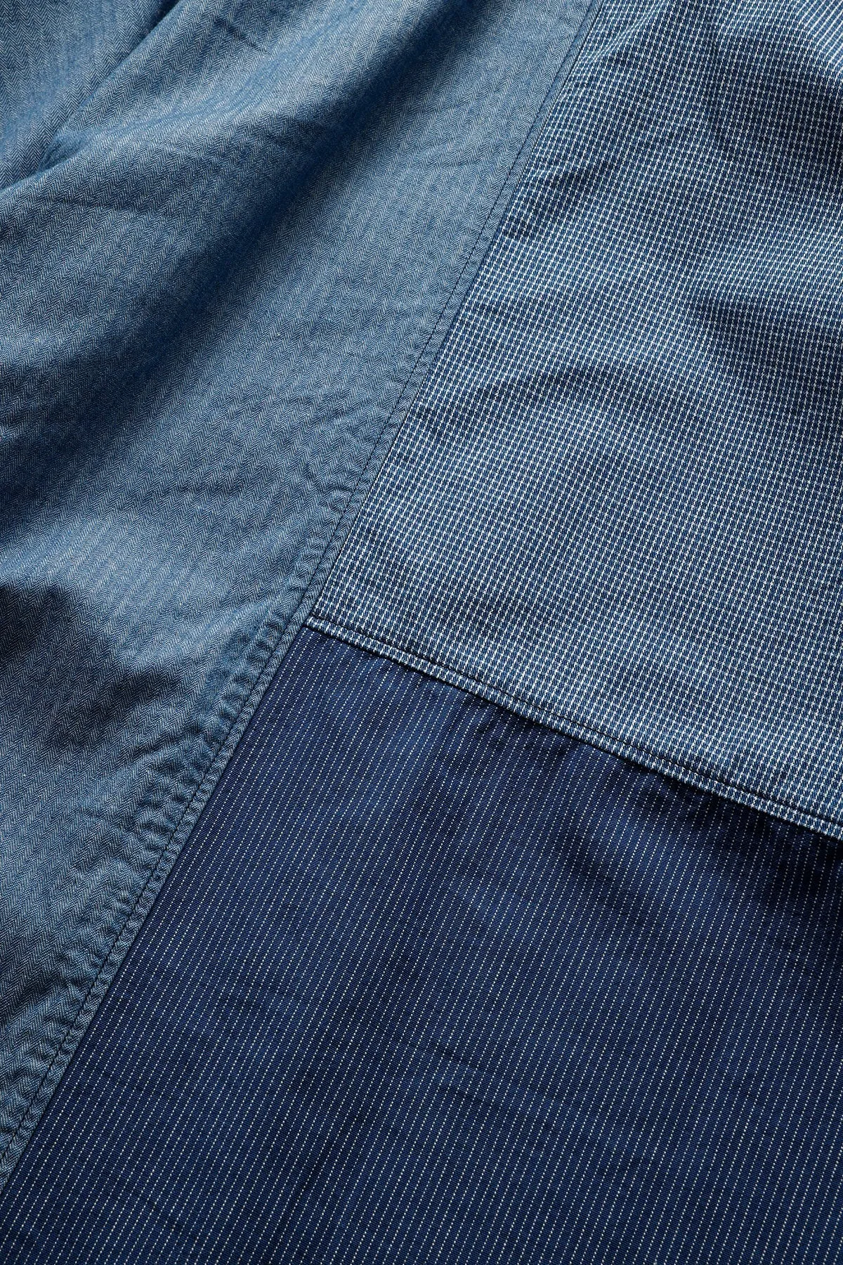 PATCHWORK S/S SHIRT RINSE