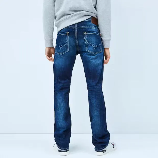 PJ - Men 'Blue' Kingston Zip Relaxed Regular Jeans PJ556