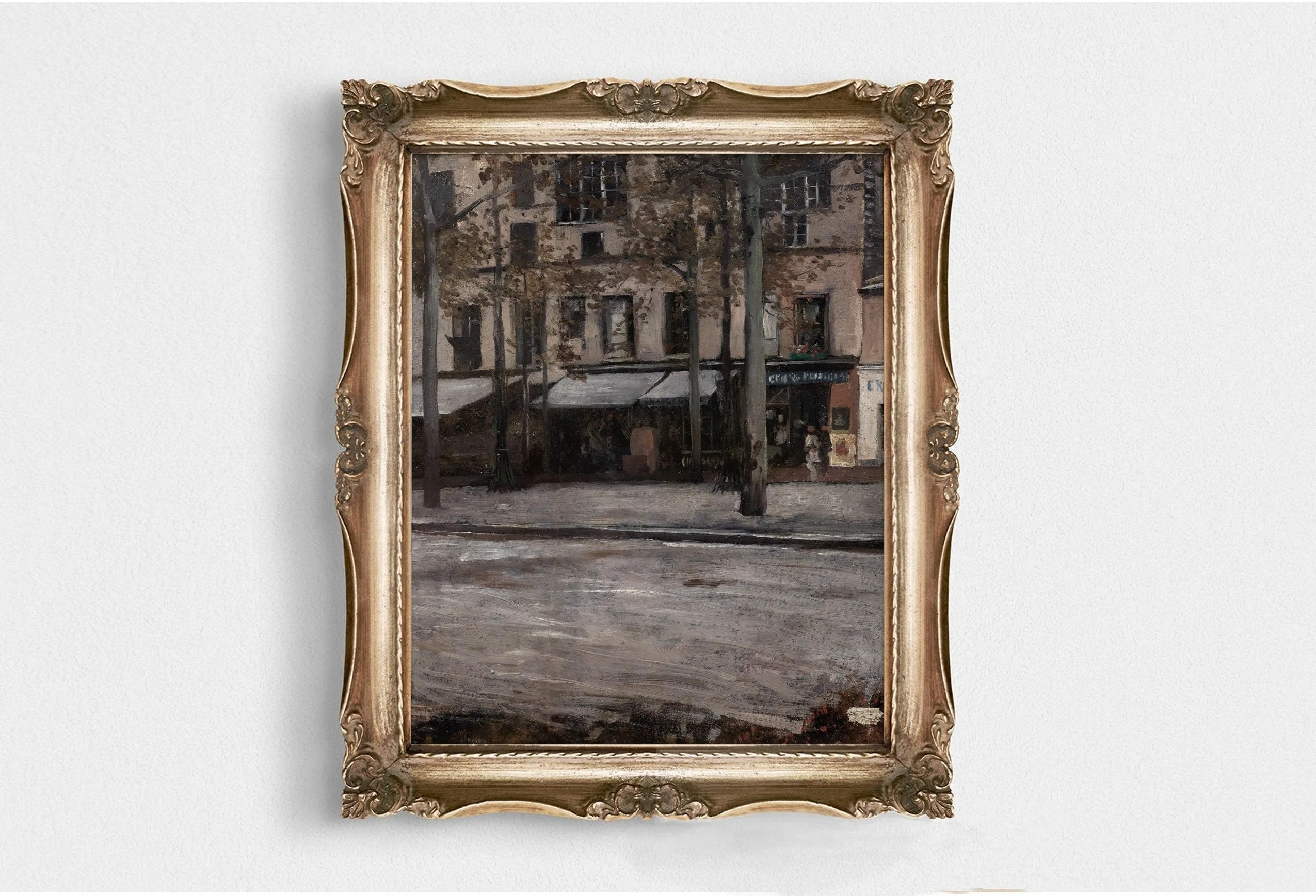 Printed Vintage Wall Art with Landscape Scenery
