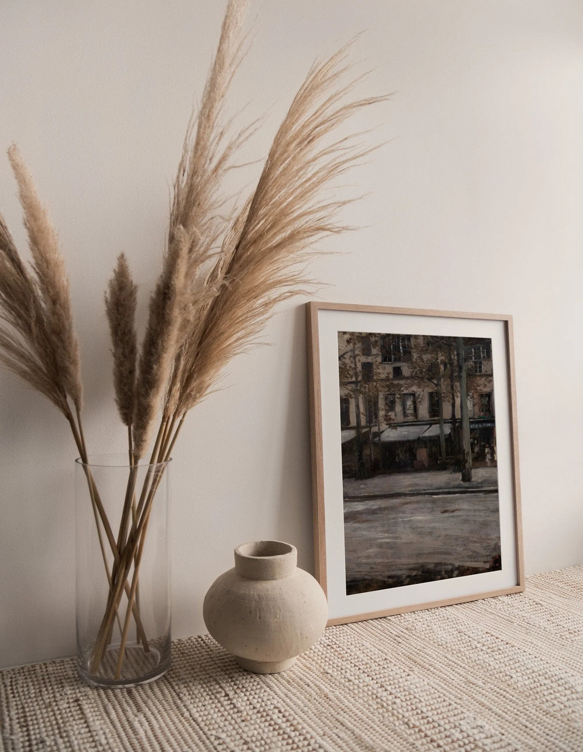 Printed Vintage Wall Art with Landscape Scenery