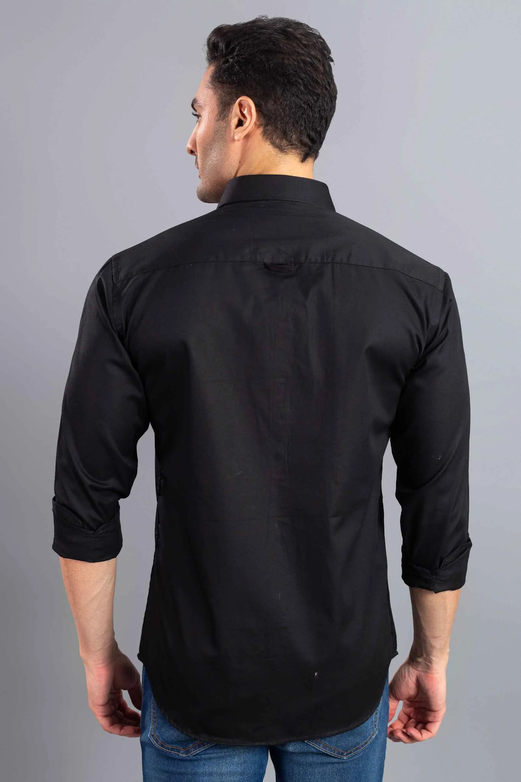 Pure Black Solid-Full-Stain Proof
