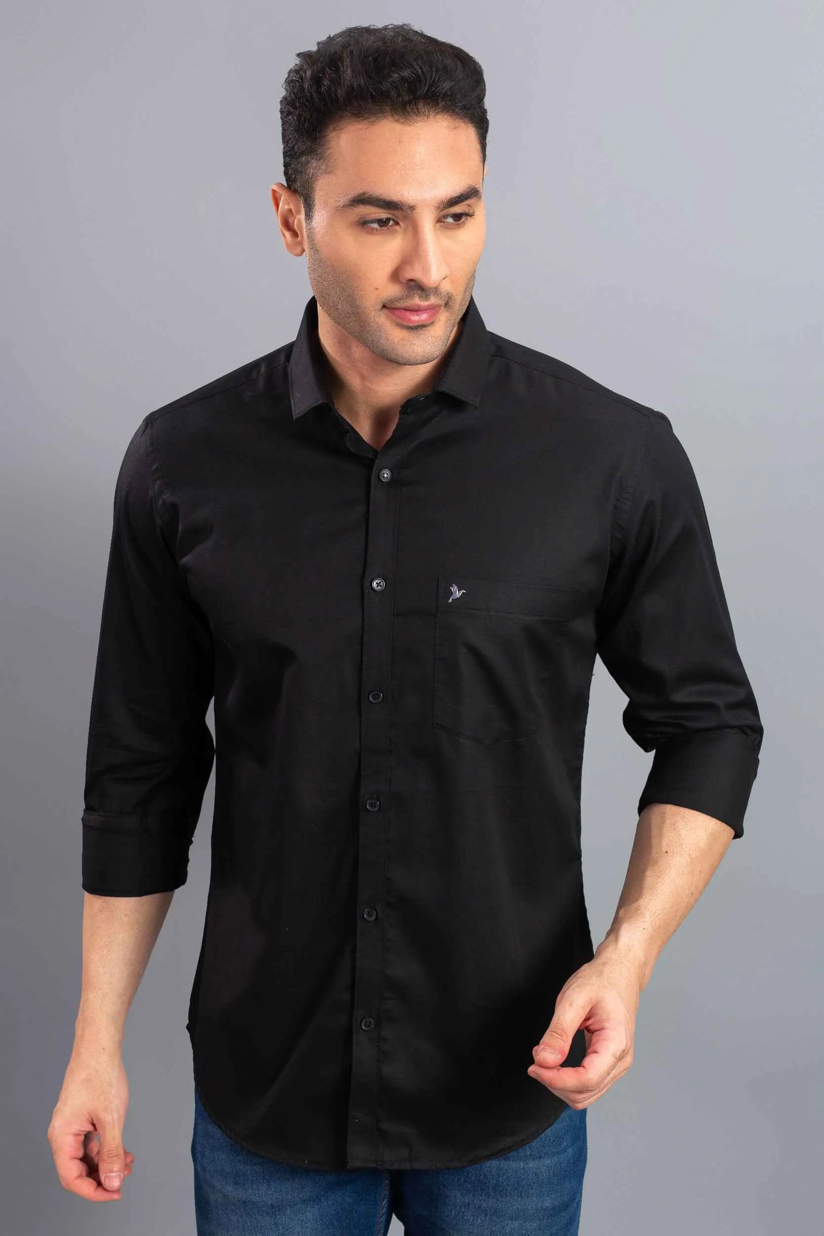 Pure Black Solid-Full-Stain Proof