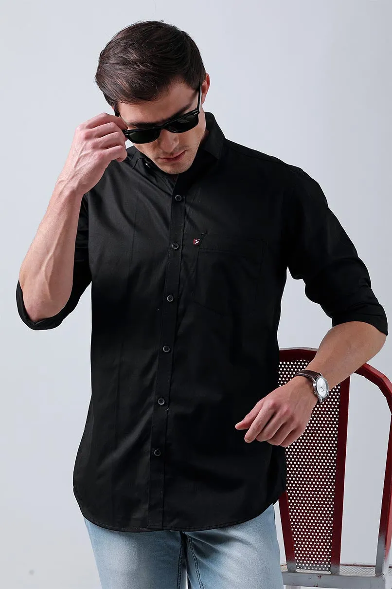 Pure Black Solid-Full-Stain Proof