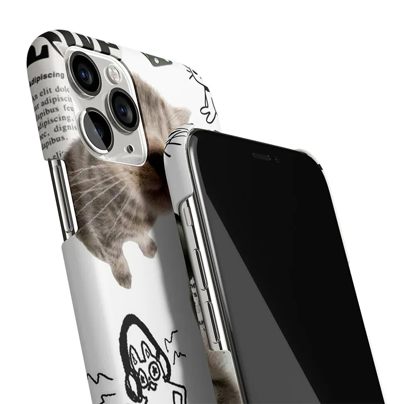 Purrfect Patchwork Phone Cover | Matte Case