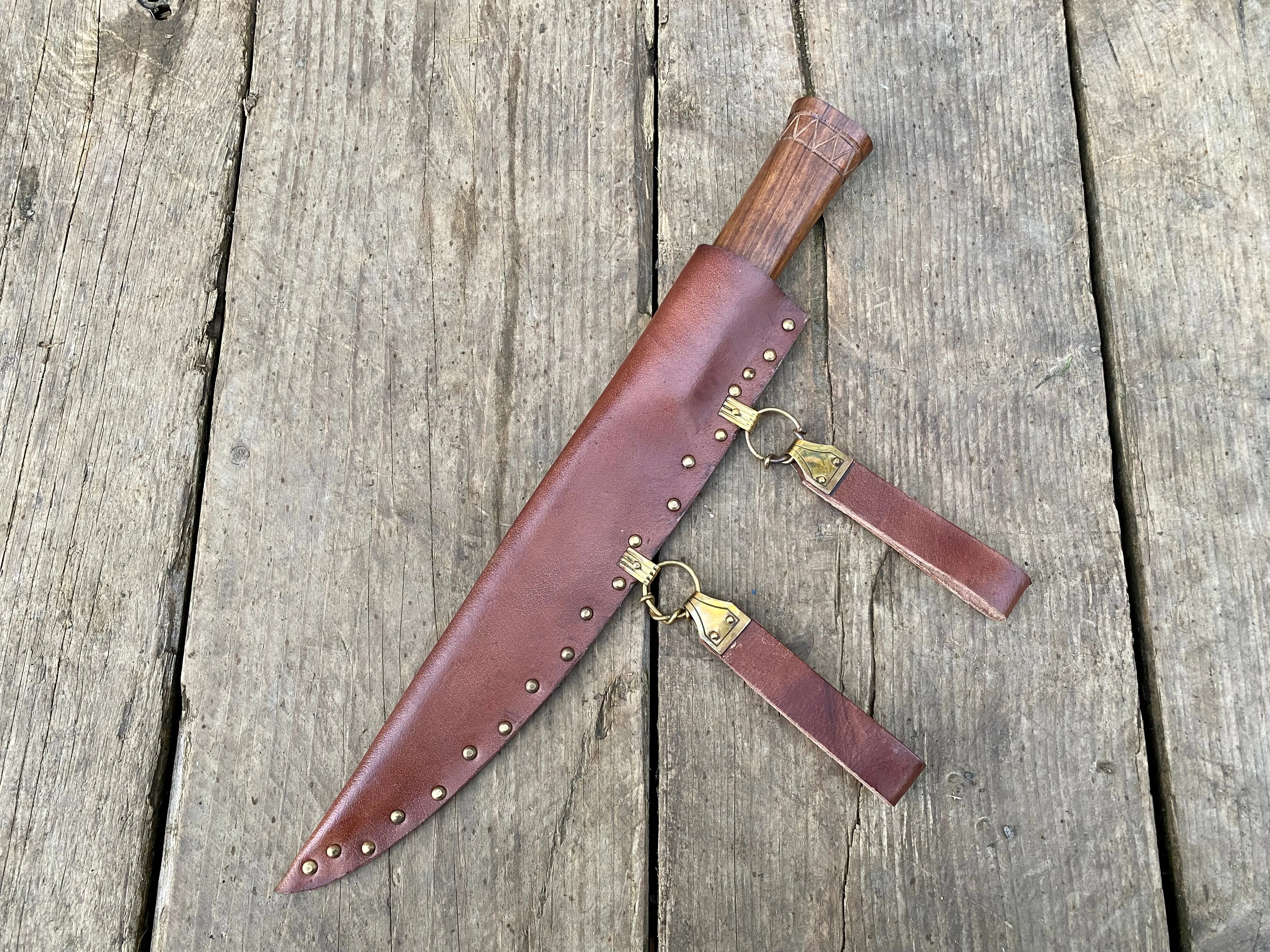 Riveted Langseax Pattern Welded