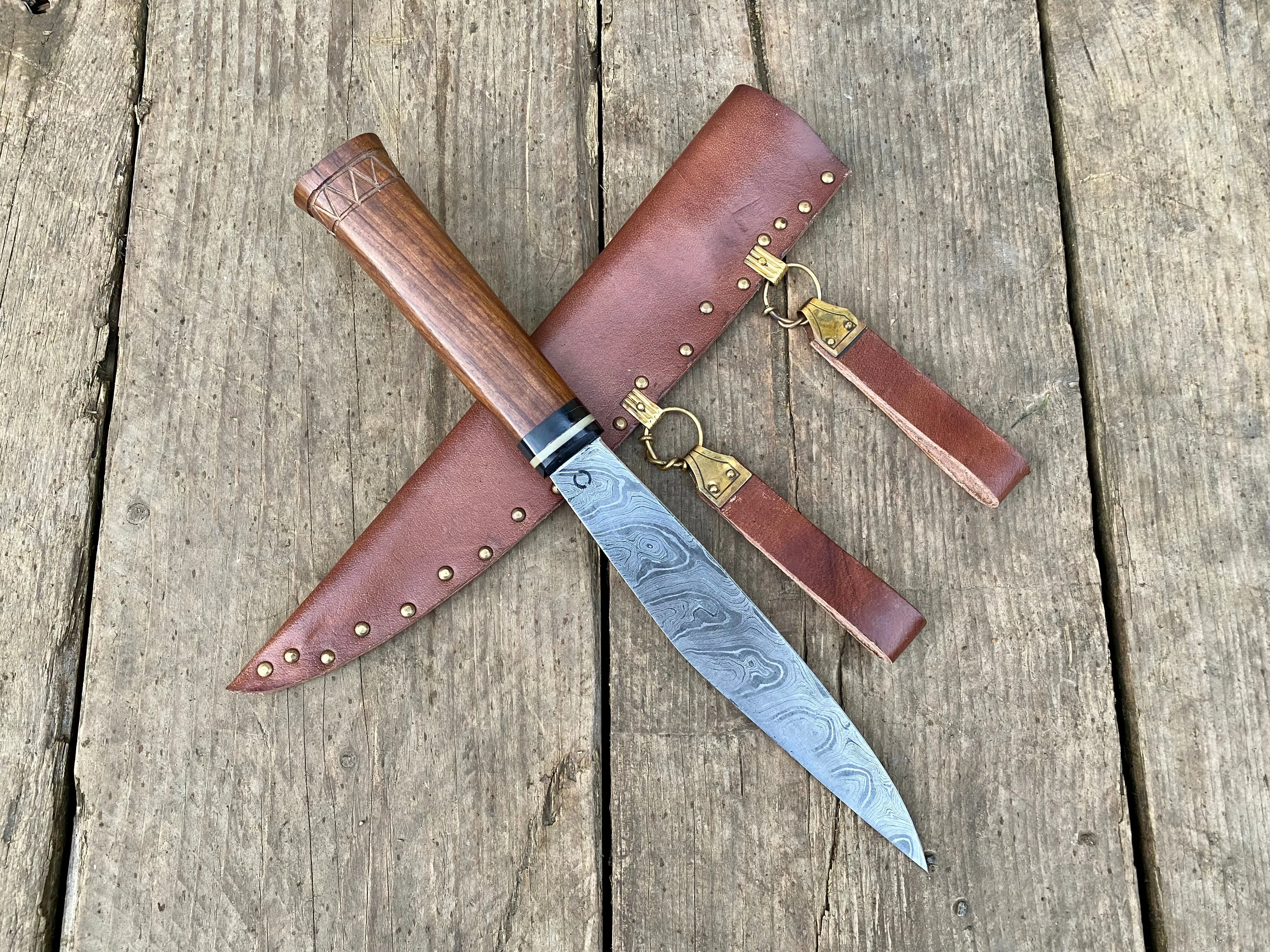 Riveted Langseax Pattern Welded