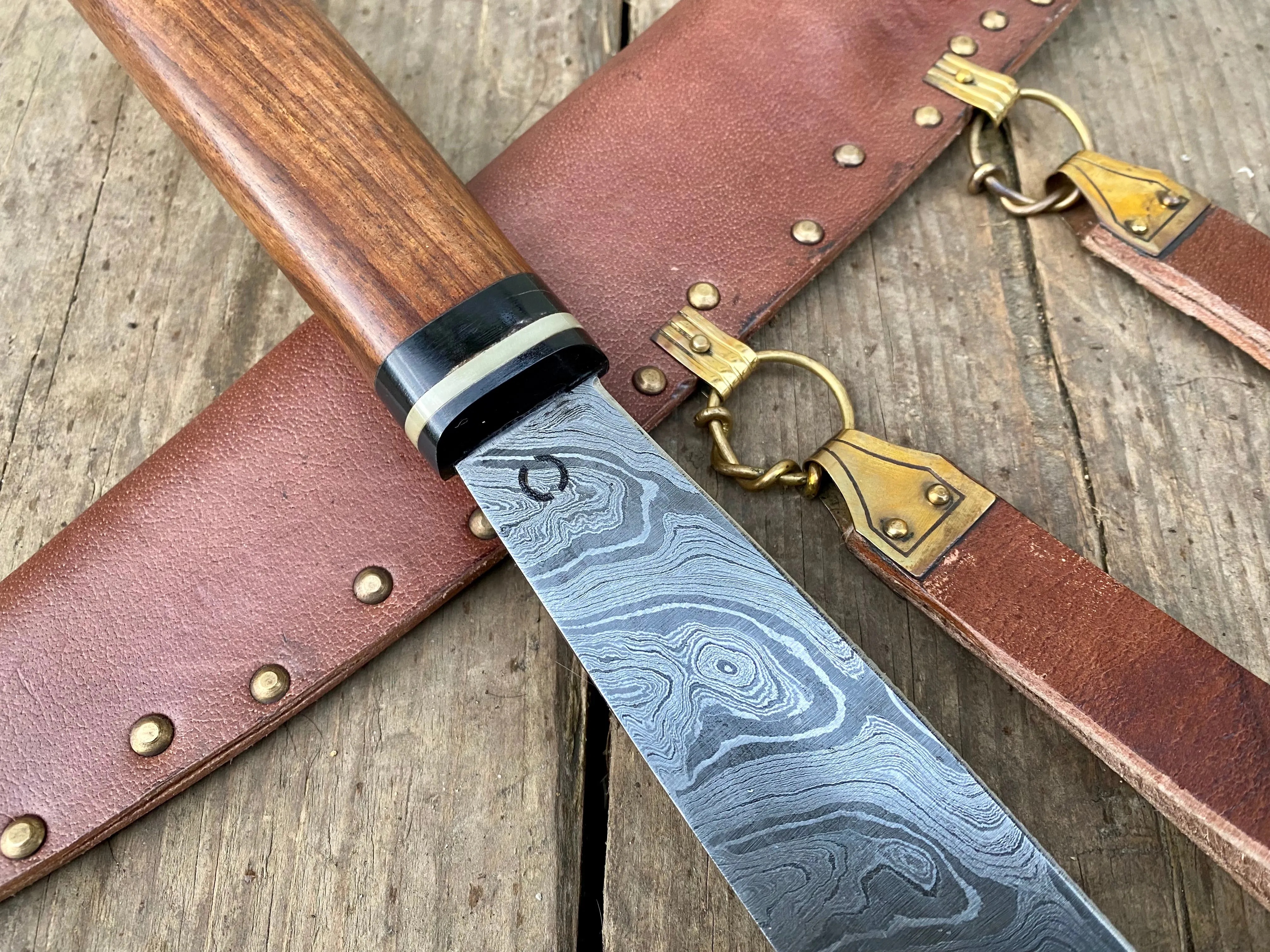 Riveted Langseax Pattern Welded