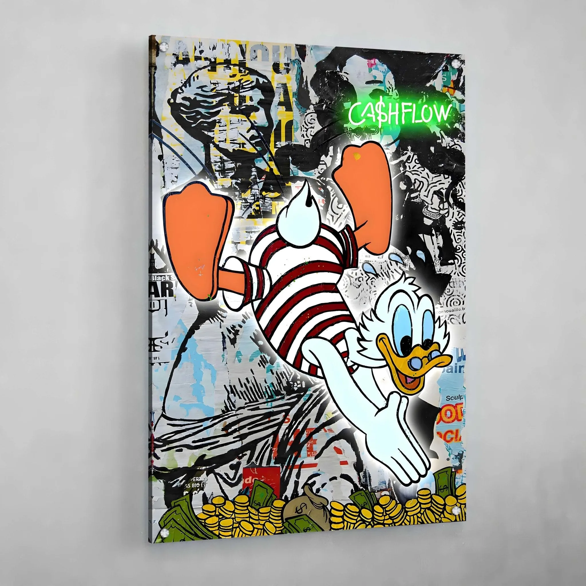 Scrooge Graffiti Wall Art