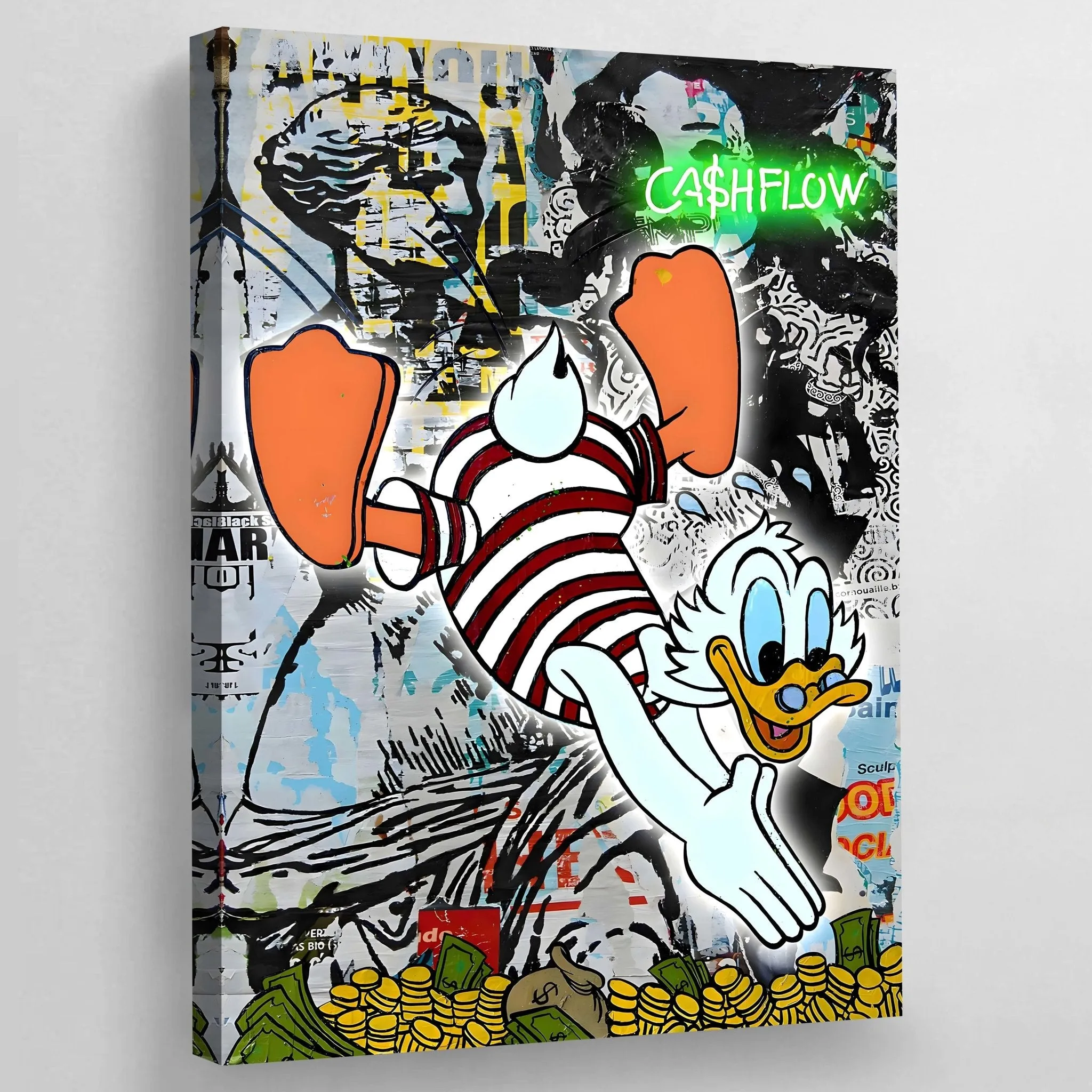 Scrooge Graffiti Wall Art