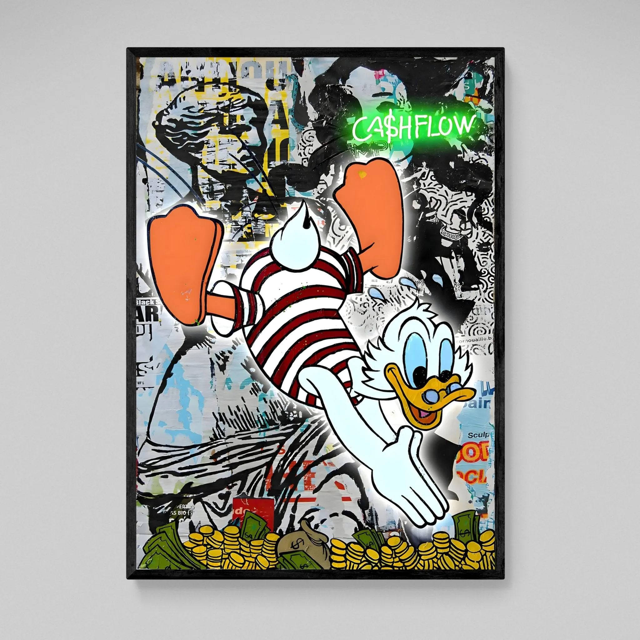 Scrooge Graffiti Wall Art
