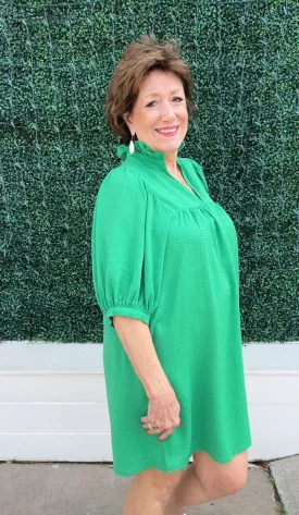 Seersucker Texture Dress