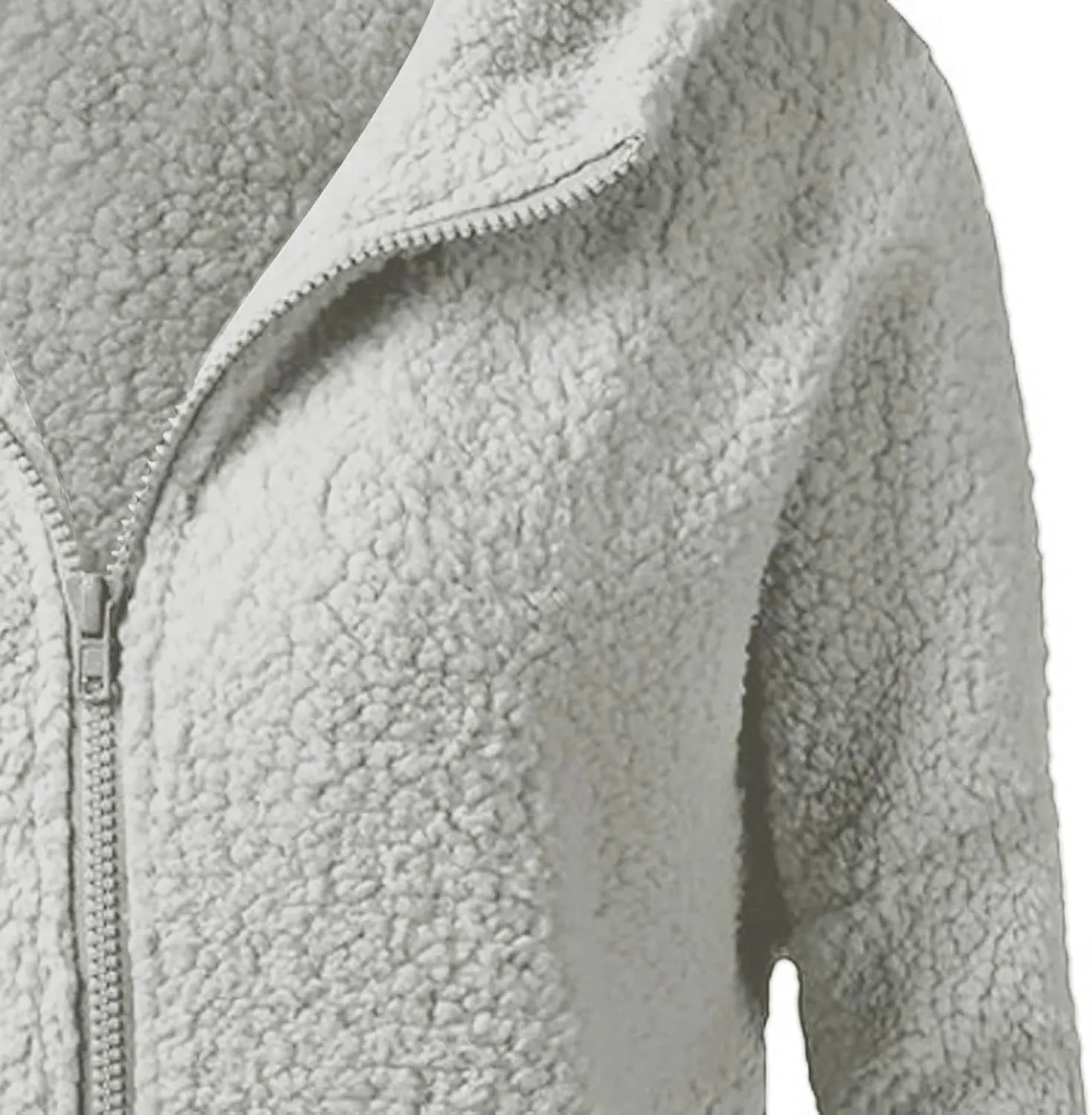 Sherpa Jacket Women Lightweight Fleece Zip Up Hoodie Jackets Casual Cozy Soft Fluffy Fuzzy Sweater Coats with Pockets