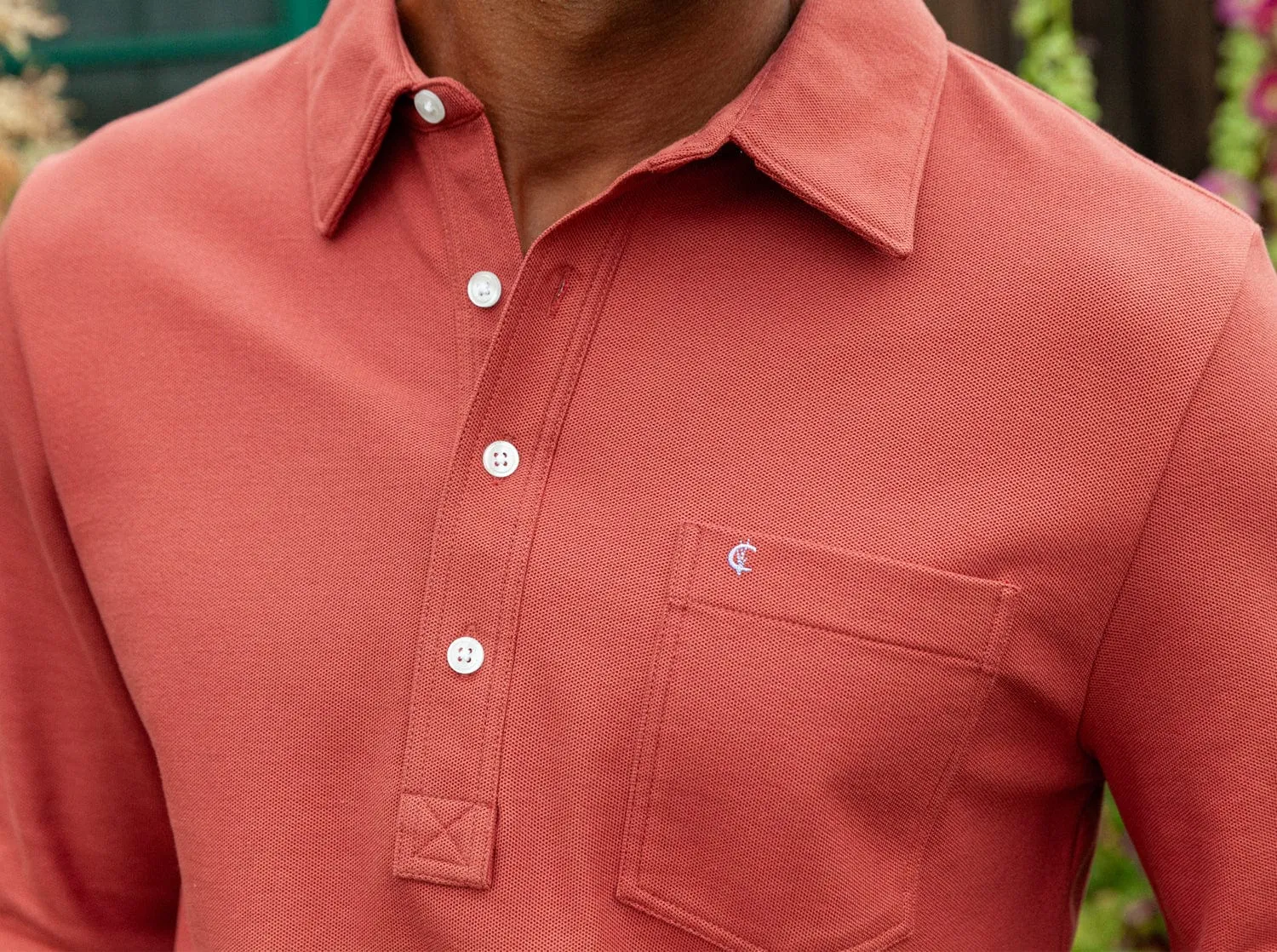 Slim Fit Long Sleeve Players Shirt - Prairie Dog