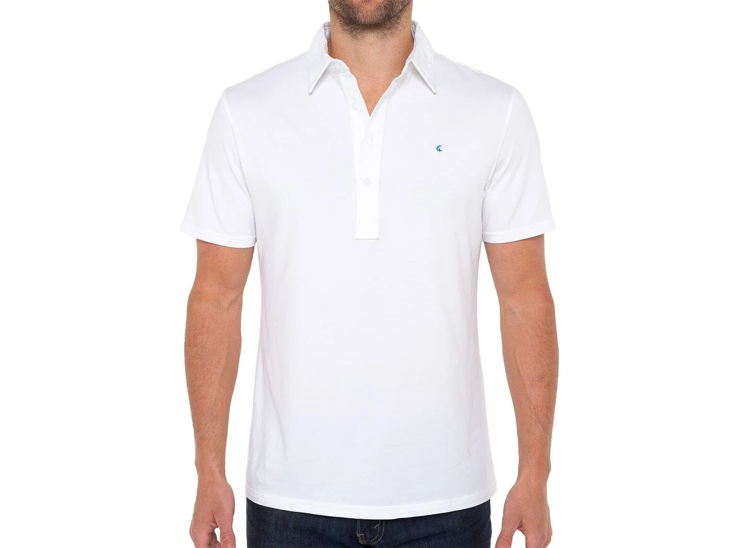 Slim Fit Top-Shelf Range Polo - Bright White