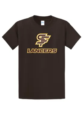 T-Shirt, SF LANCERS, Gold/White/Brown Logo- SHORT Sleeve